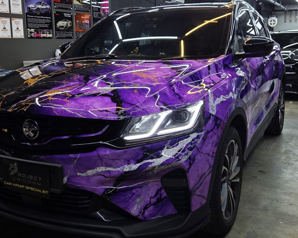 project unicorn proton x50 custom design marble color shift